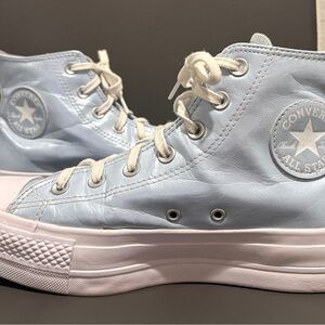 Converse Chuck Taylor All Star Lift “You Dew” Metallic High-Top Sneaker Size 8